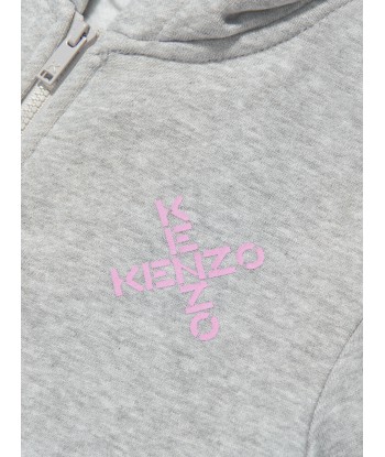 KENZO Girls Cross Logo Zip Up Top de France