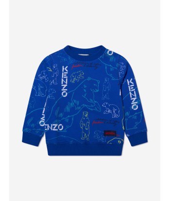 KENZO Boys Polar Bear Sweatshirt destockage