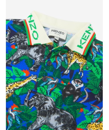 KENZO Boys Jungle Print Polo Shirt à prix réduit toute l'année