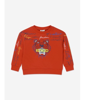 KENZO Boys Tiger Logo Sweatshirt plus qu'un jeu 