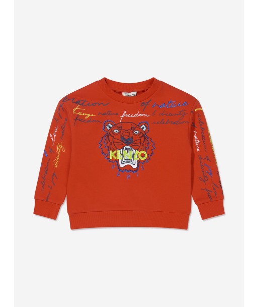 KENZO Boys Tiger Logo Sweatshirt plus qu'un jeu 