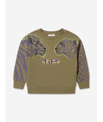 KENZO Boys Tiger And Friends Sweatshirt Jusqu'à 80% De Réduction