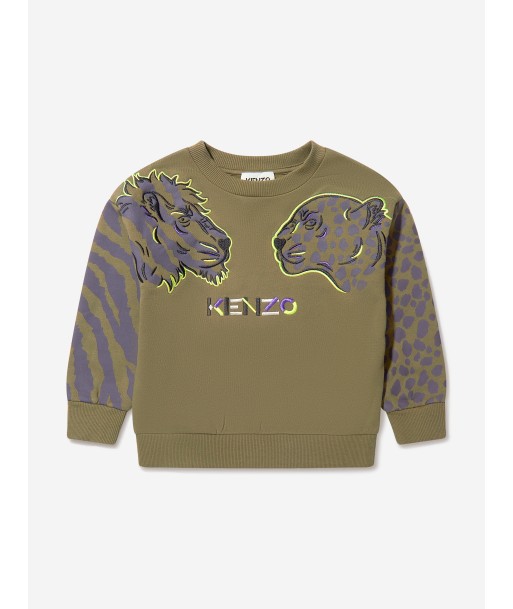 KENZO Boys Tiger And Friends Sweatshirt Jusqu'à 80% De Réduction