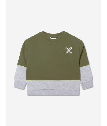 KENZO Boys Cross Logo Sweatshirt le concept de la Pate a emporter 