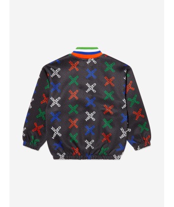 KENZO Boys Cross Logo Zip Up Top de votre