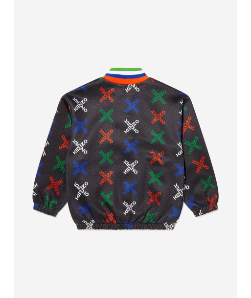 KENZO Boys Cross Logo Zip Up Top de votre