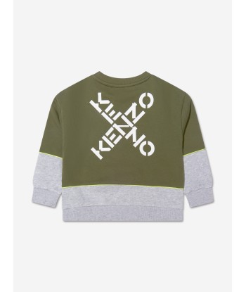 KENZO Boys Cross Logo Sweatshirt le concept de la Pate a emporter 