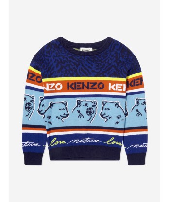 KENZO Boys Multi Iconics Jumper rembourrage situé sous