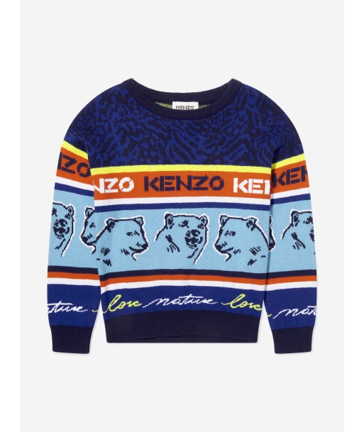 KENZO Boys Multi Iconics Jumper rembourrage situé sous