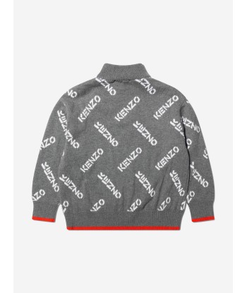 KENZO Boys Knitted Logo Jumper Véritable concentré