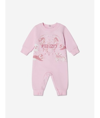 KENZO Baby Girls Organic Cotton Elephant Romper Par le système avancé 