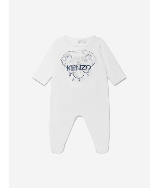 KENZO Baby Boys Organic Velvet Elephant Babygrow de la marque