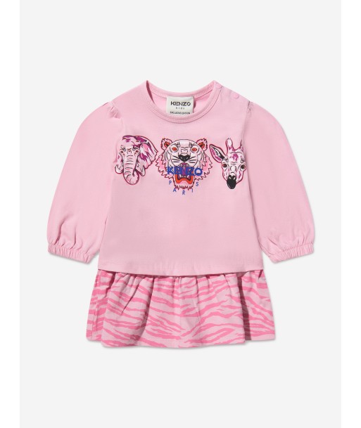 KENZO Baby Girls Long Sleeve Tiger Dress plus qu'un jeu 