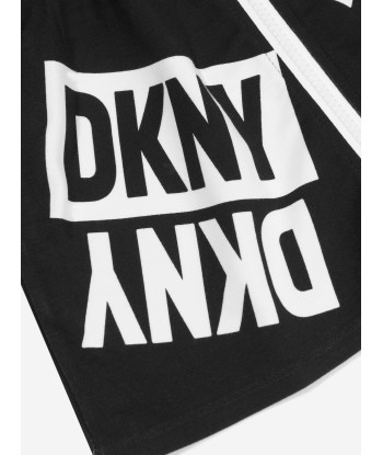 DKNY Girls Sleeveless Logo Dress in Black de technologie