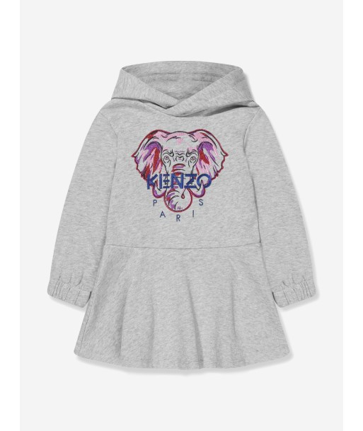 KENZO Girls Elephant Hooded Sweater Dress Venez acheter