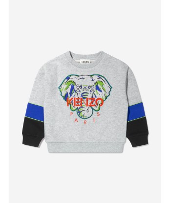 KENZO Boys Embroidered Elephant Sweatshirt pas cheres