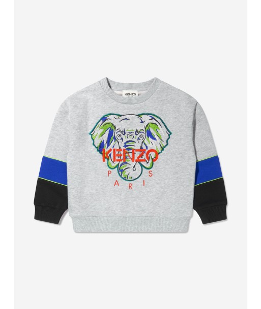 KENZO Boys Embroidered Elephant Sweatshirt pas cheres