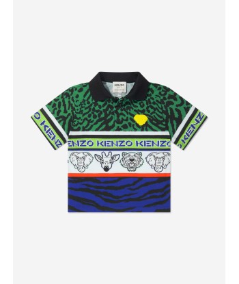 KENZO Boys Animal Print Polo Shirt votre