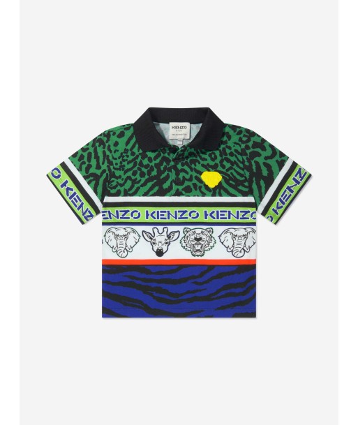 KENZO Boys Animal Print Polo Shirt votre