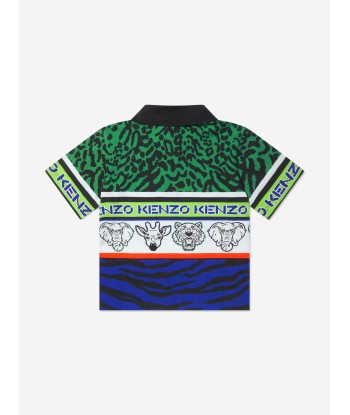 KENZO Boys Animal Print Polo Shirt votre