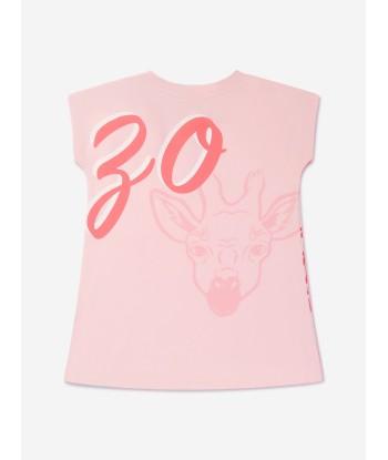 KENZO Baby Girls Organic Cotton Logo Dress in Pink Les êtres humains sont 