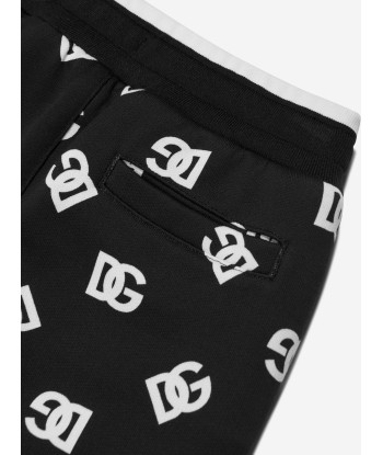 Dolce & Gabbana Boys Logo Print Joggers in Black le concept de la Pate a emporter 