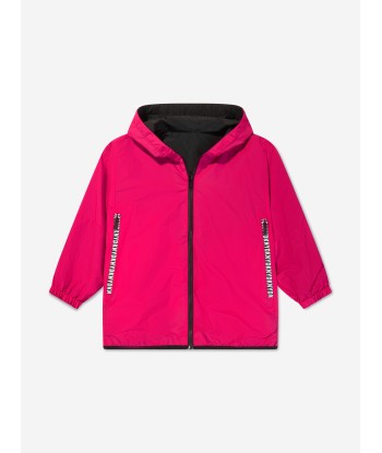 DKNY Girls Reversible Hooded Windbreaker in Pink le concept de la Pate a emporter 