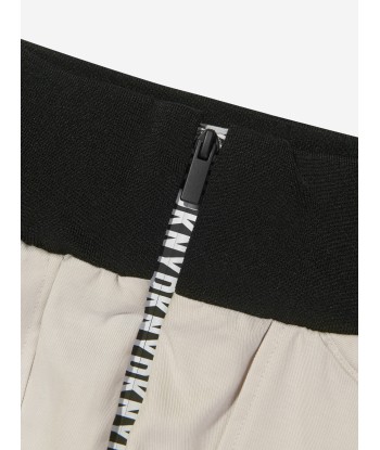 DKNY Girls Zip Up Long Skirt in White pas chere