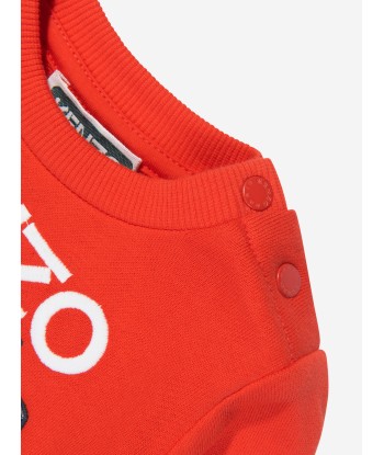 KENZO Baby Boys Bamboo Sweatshirt in Red livraison et retour toujours gratuits