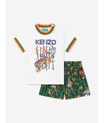 KENZO Baby Boys T-Shirt And Shorts Set in Green Jusqu'à 80% De Réduction