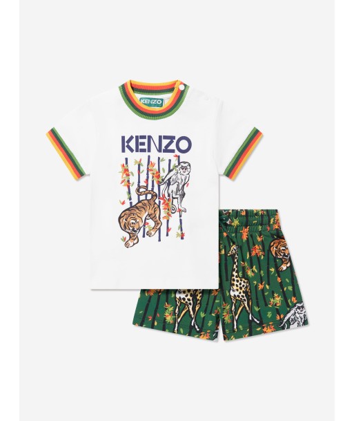 KENZO Baby Boys T-Shirt And Shorts Set in Green Jusqu'à 80% De Réduction