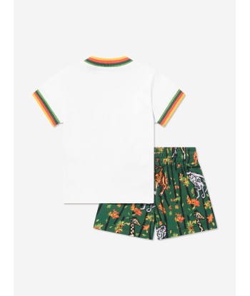 KENZO Baby Boys T-Shirt And Shorts Set in Green Jusqu'à 80% De Réduction