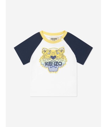 KENZO Baby Boys Organic Cotton Shorts Set in White Comparez plus de prix