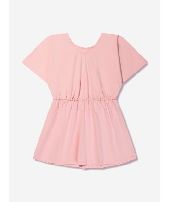 KENZO Girls Organic Cotton T-Shirt Dress in Pink prix pour 