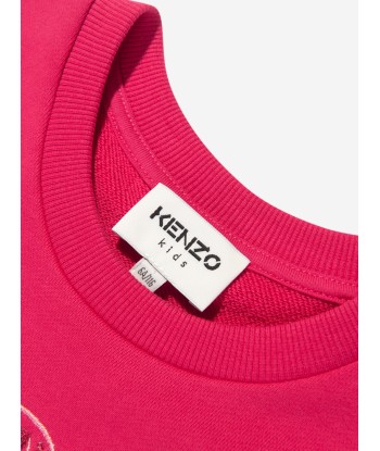 KENZO Girls Tiger T-Shirt Dress in Pink Toutes les collections ici