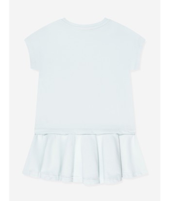 KENZO Girls Organic Cotton Elephant Dress in Blue sélection de produits