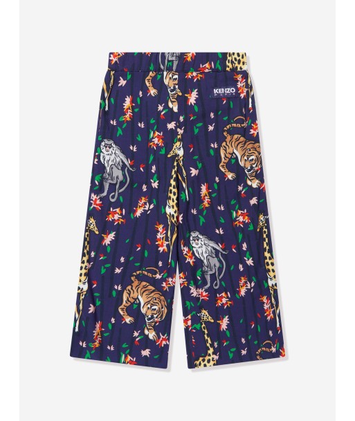 KENZO Girls Culotte Trousers in Blue Economisez 