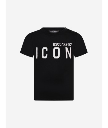 Dsquared2 Baby Icon T-Shirt In Black prix pour 