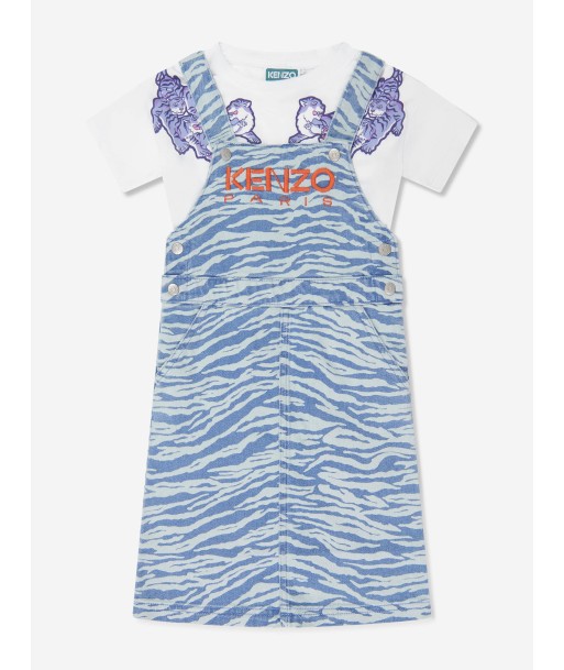 KENZO Girls Dress And T-Shirt Set in Blue Vous souhaitez 