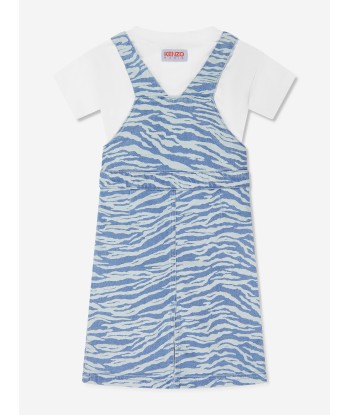 KENZO Girls Dress And T-Shirt Set in Blue Vous souhaitez 