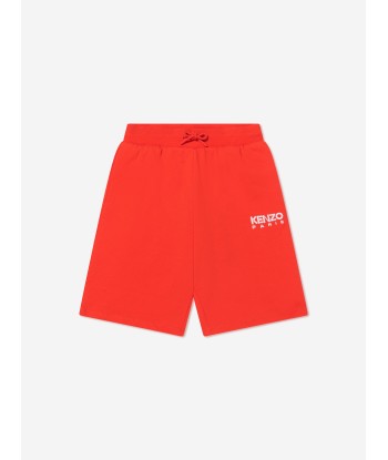 KENZO Boys Logo Bermuda Shorts in Blue basket pas cher