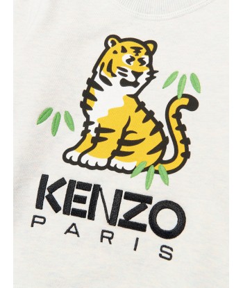 KENZO Girls Kotora Print Sweatshirt in Grey en ligne