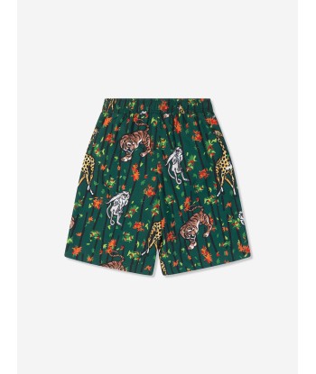 KENZO Boys Bamboo Jungle Swim Shorts in Green Par le système avancé 