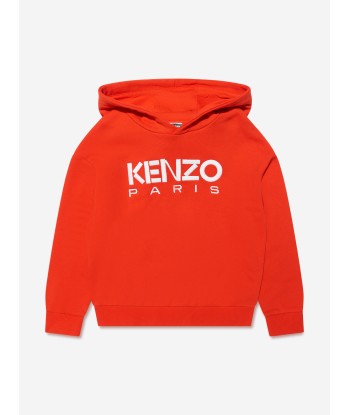 KENZO Boys Logo Hoodie in Red solde