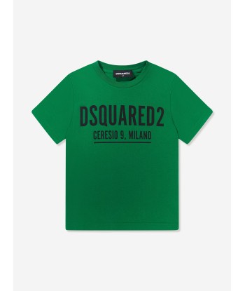 Dsquared2 Kids Relax Print Logo T-Shirt les muscles