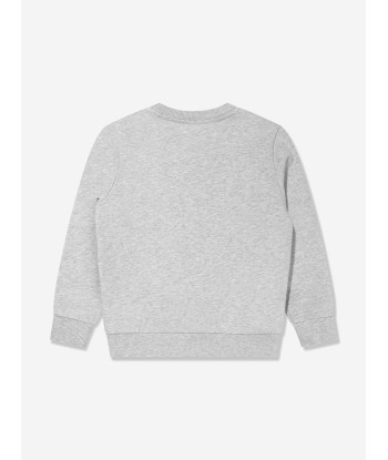 KENZO Boys Elephant Sweatshirt in Grey Les êtres humains sont 