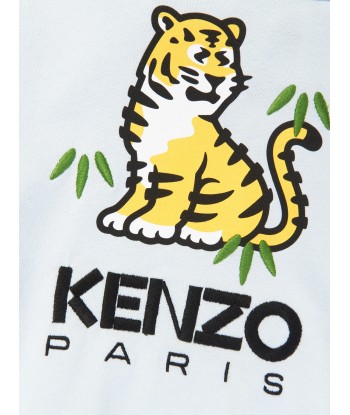 KENZO Boys Kotora Print Hoodie in Blue Comparez et commandez 