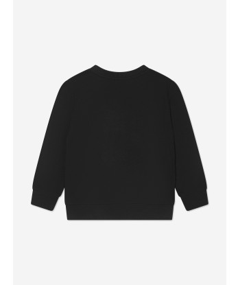 KENZO Boys Tiger Sweatshirt in Black Dans la société mordern