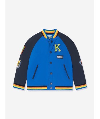 KENZO Boys Varsity Jacket in Navy est présent 