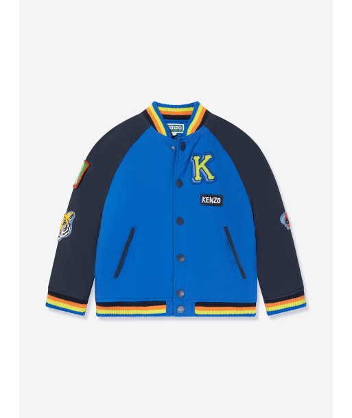 KENZO Boys Varsity Jacket in Navy est présent 